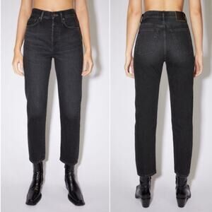 Acne Studios | Mece Vintage Black Cropped Straight Leg Jeans 27